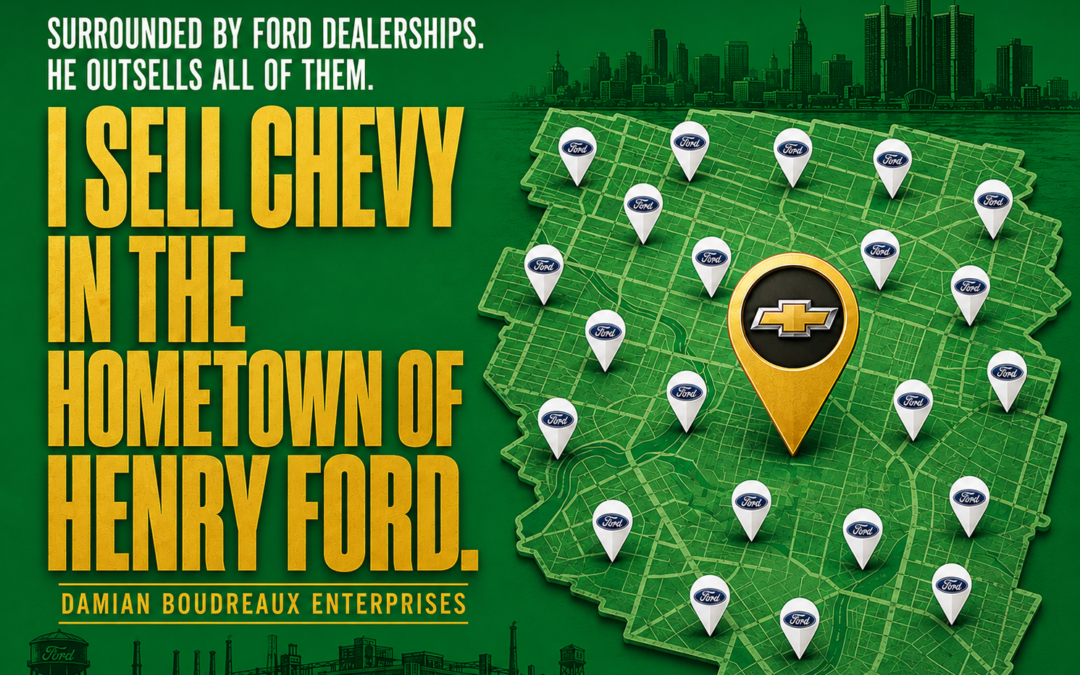 I sell Chevy in the hometown of Henry Ford
