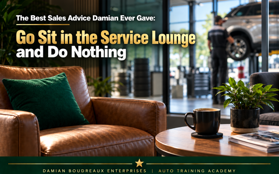 Cozy, slow-down visual — warm light, a cup of coffee on a side table, a comfortable lounge chair, soft-focus background. The opposite energy of a typical hustle-sales graphic; should feel like a coffee shop ad, signaling permission to slow down.